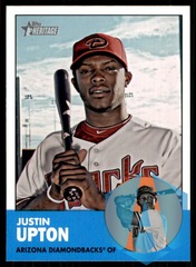 2012 Topps Heritage #481 Justin Upton SP Diamondbacks